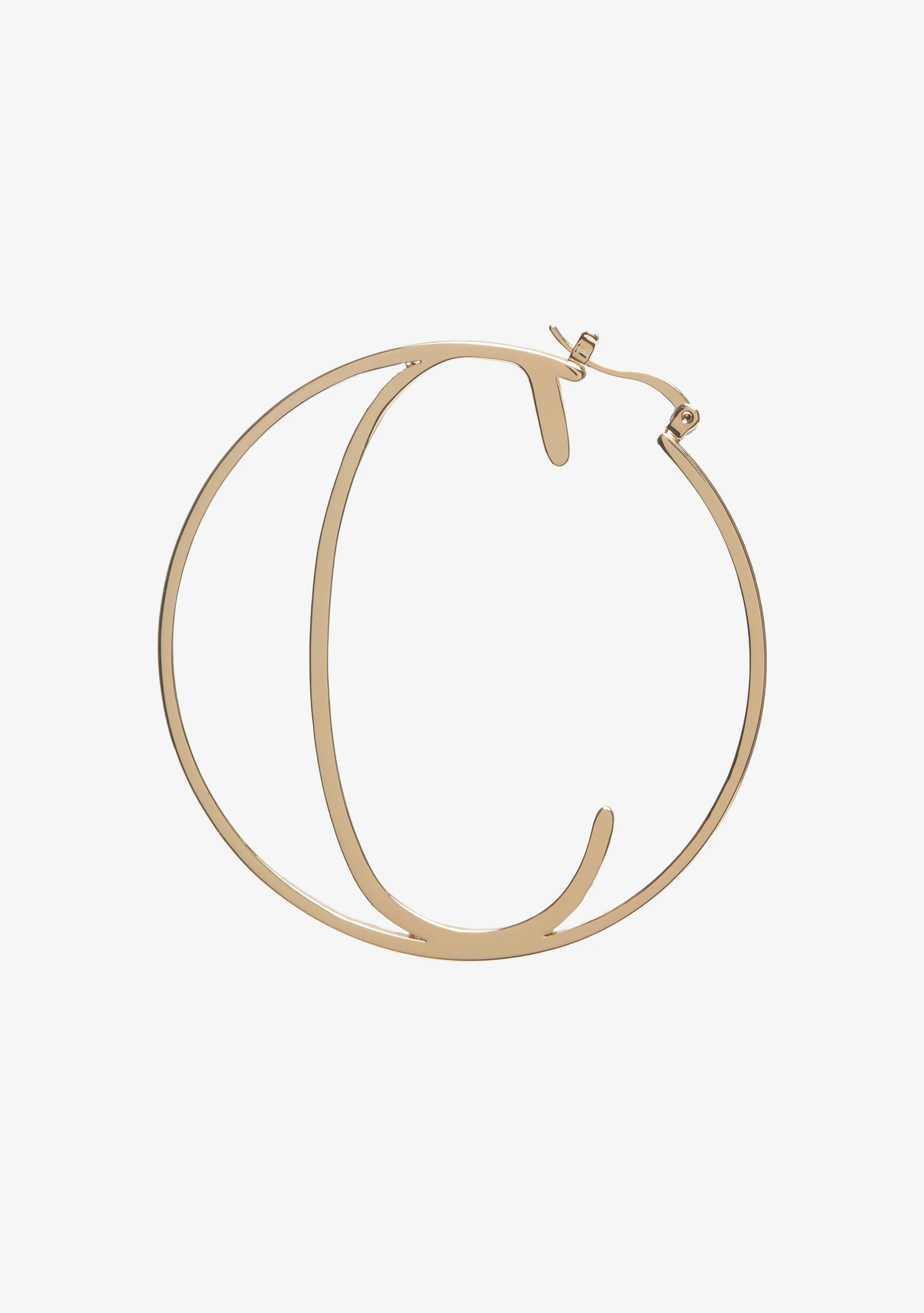 Hoop Letter Earring - Image 4