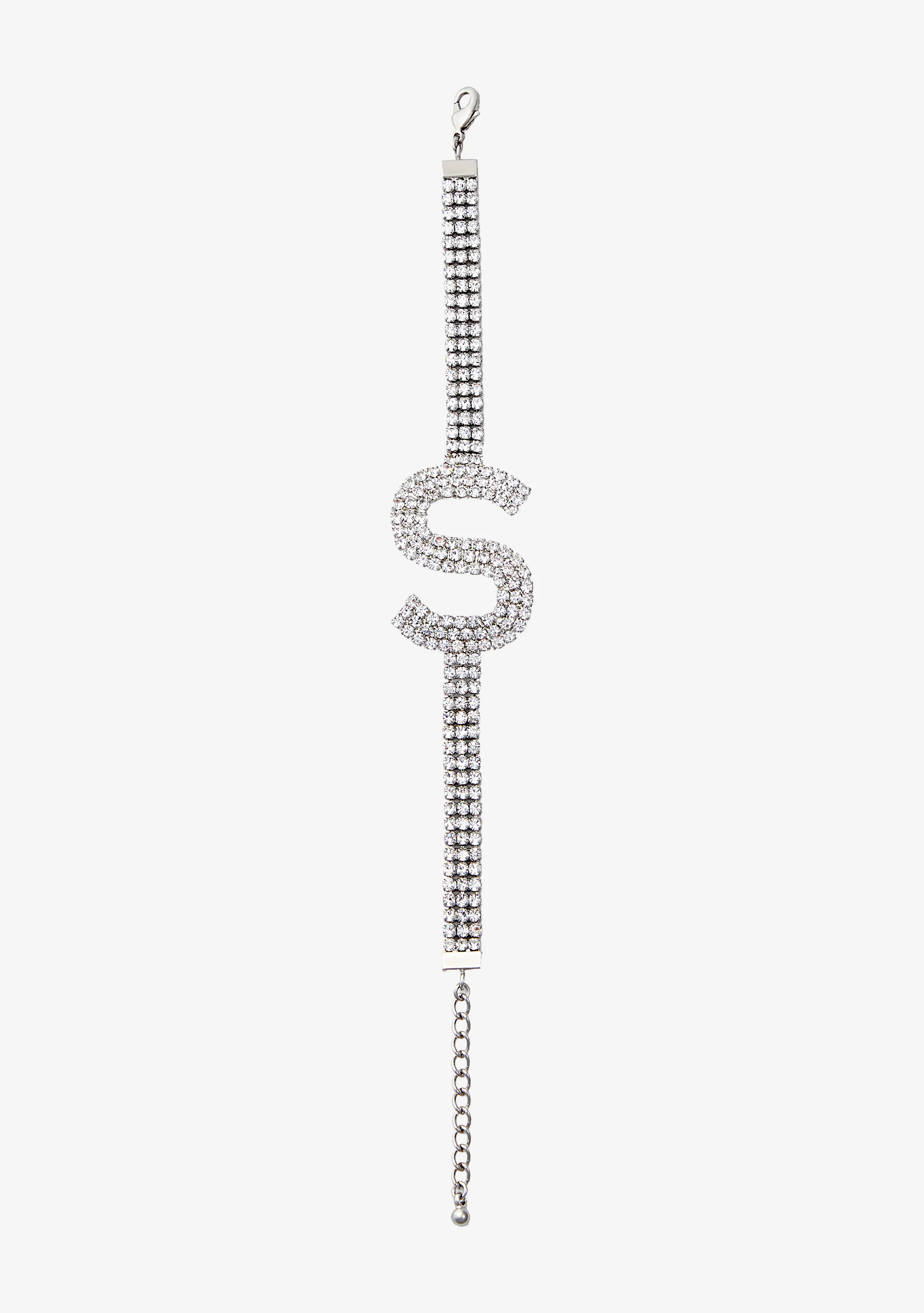 Rhinestone Alphabet Letter Bracelet - Image 16