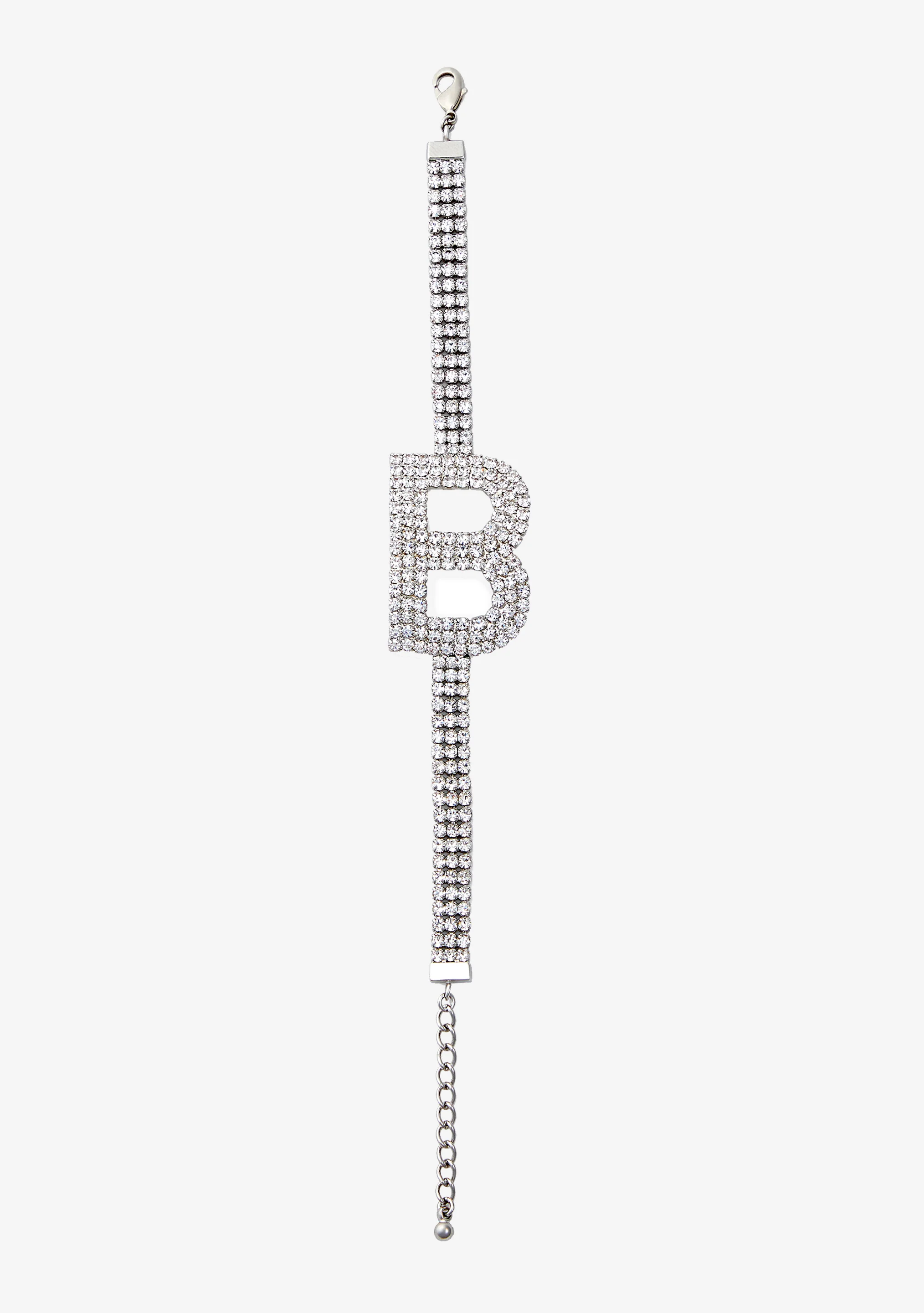 Rhinestone Alphabet Letter Bracelet - Image 3