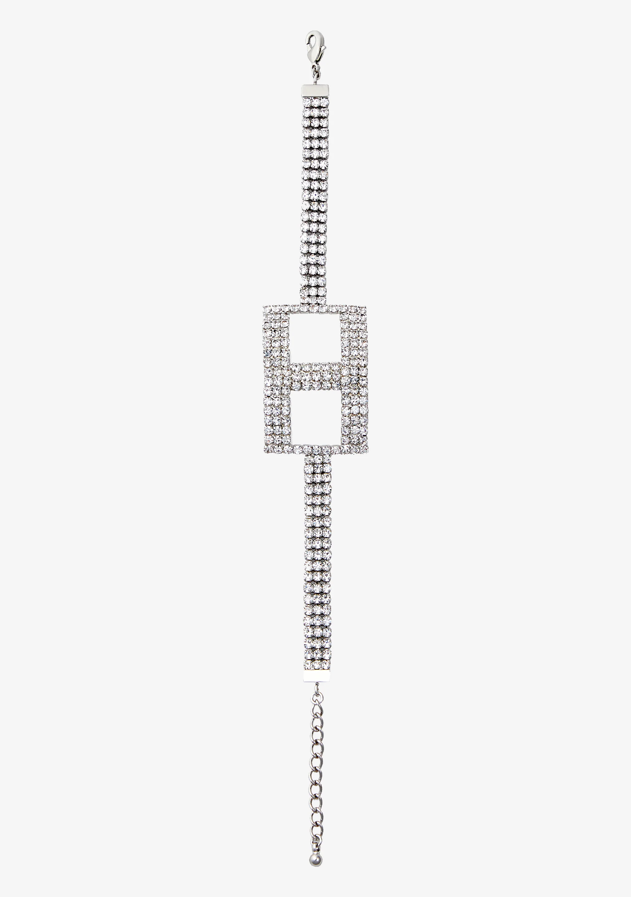 Rhinestone Alphabet Letter Bracelet - Image 4
