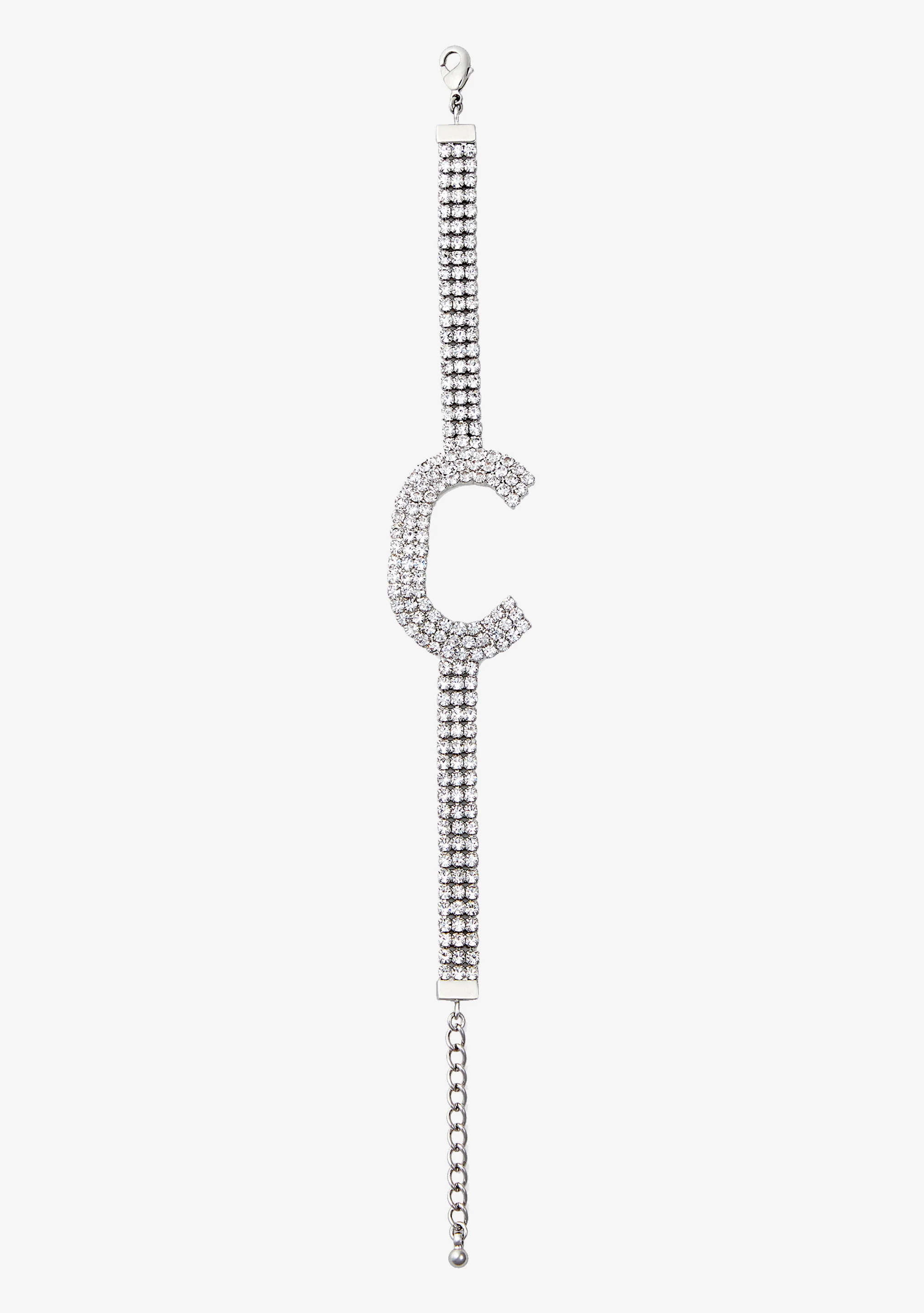 Rhinestone Alphabet Letter Bracelet - Image 5