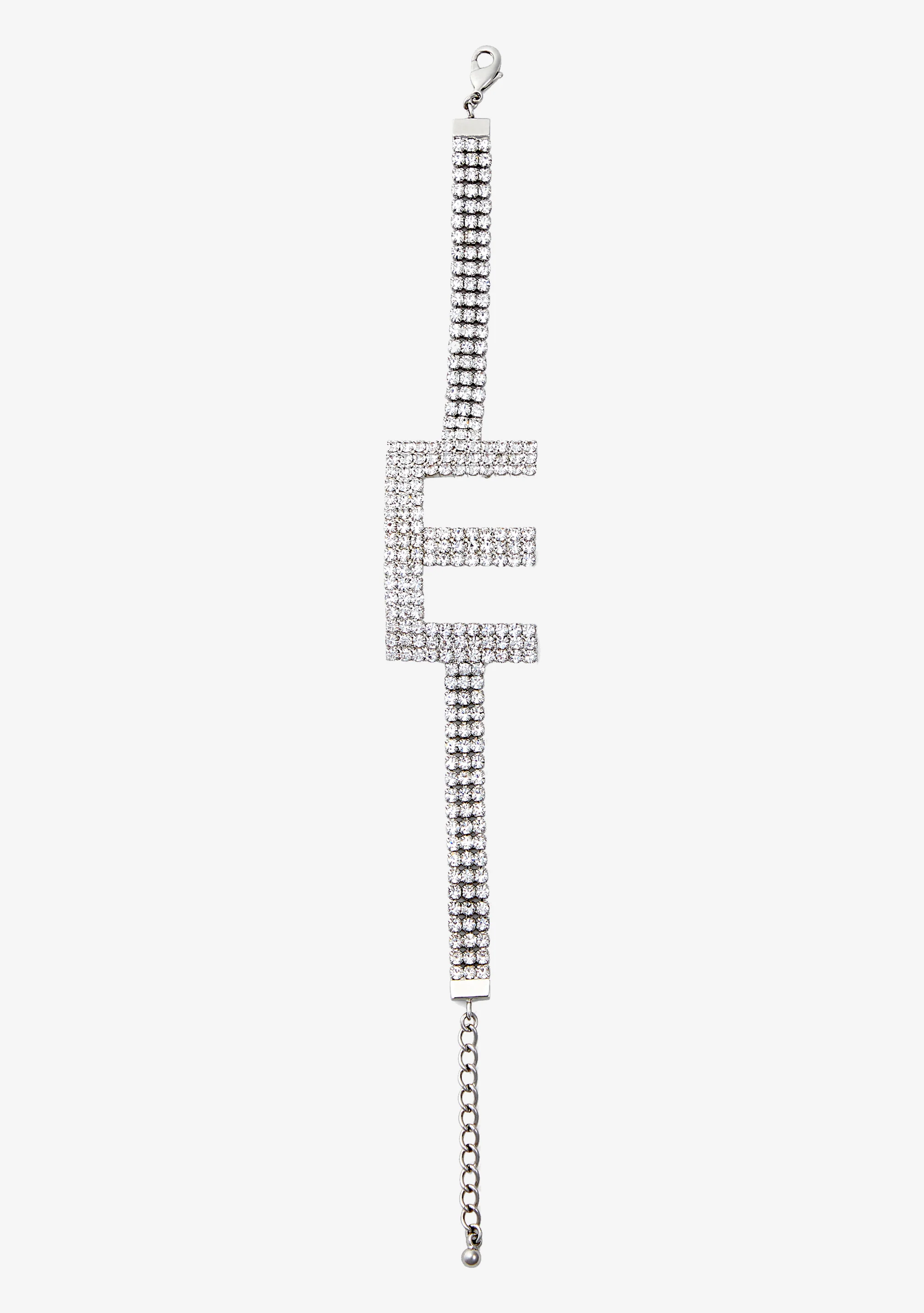 Rhinestone Alphabet Letter Bracelet - Image 7